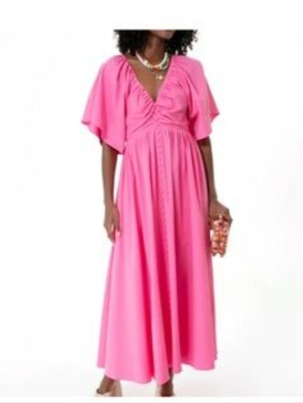 Pomander Place Pink Selena Maxi Dress Size L NWT